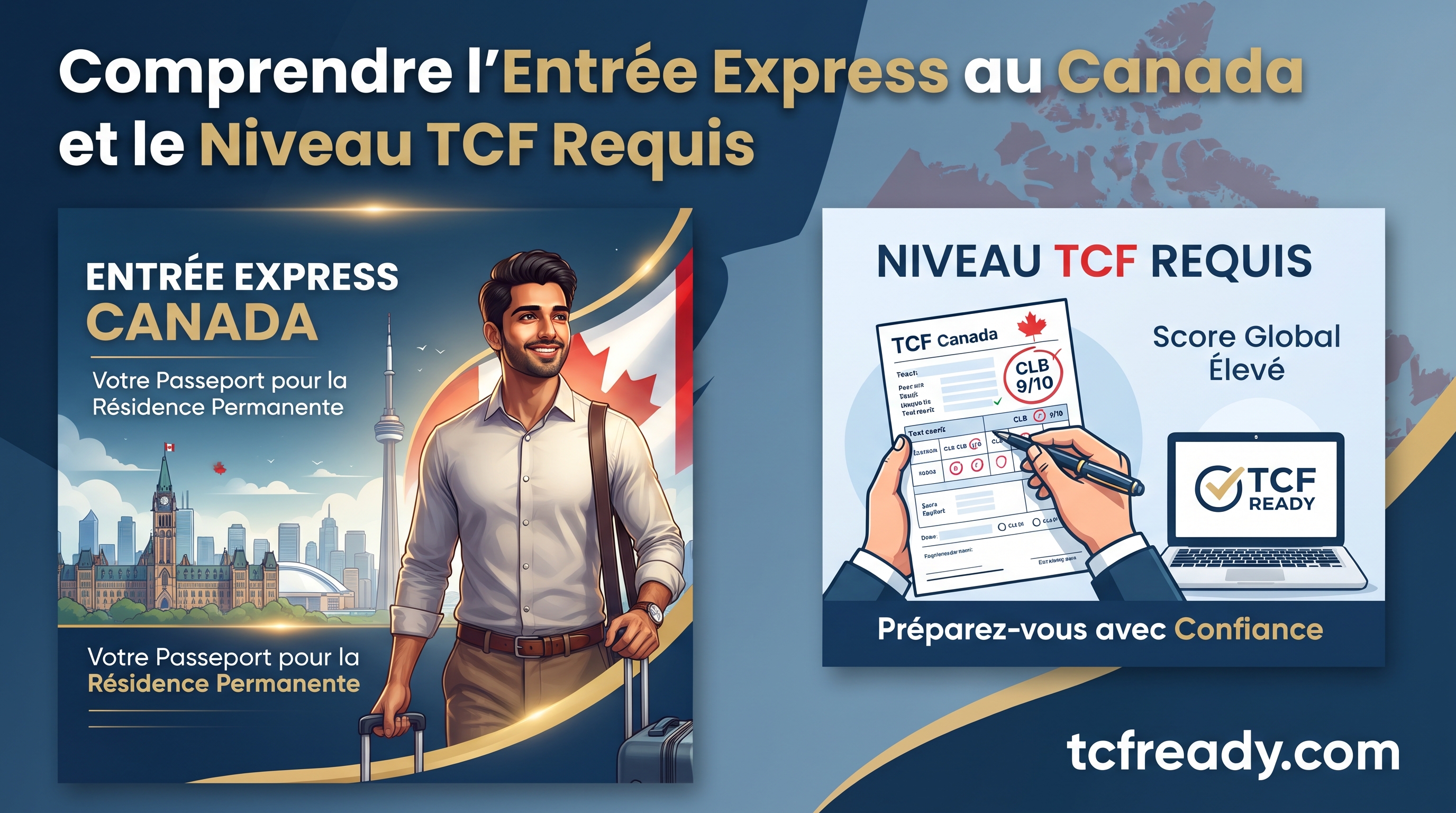Personnes étudiant pour le TCF avec des livres et ordinateurs.